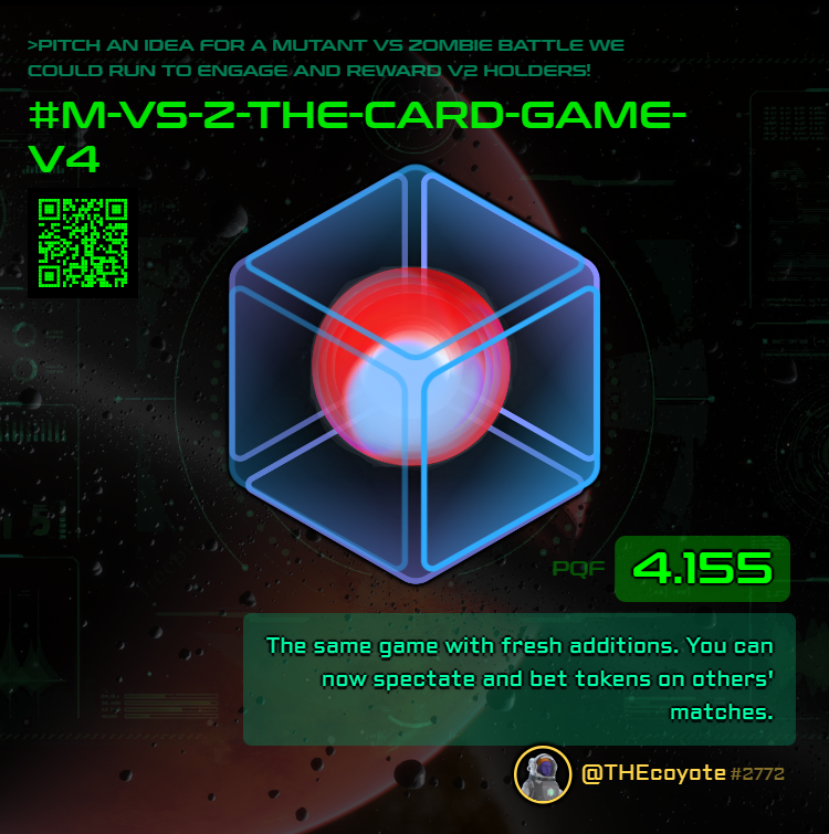 Poly #M-VS-Z-THE-CARD-GAME-V4 NFT on Algorand